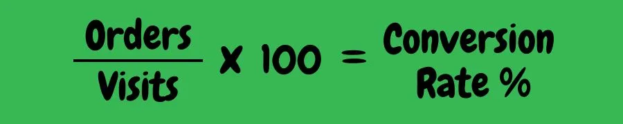 Conversion rate formula