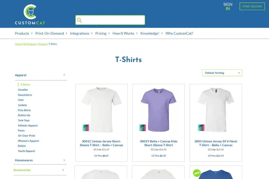 CustomCat uses DIGISOFT printing tech for T-shirts