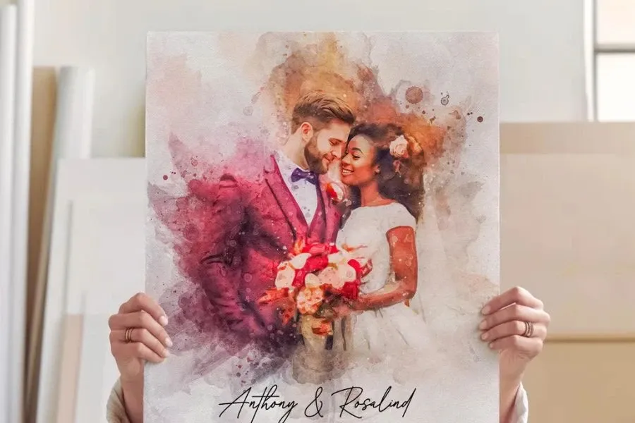 Custom portrait top keywords on Etsy