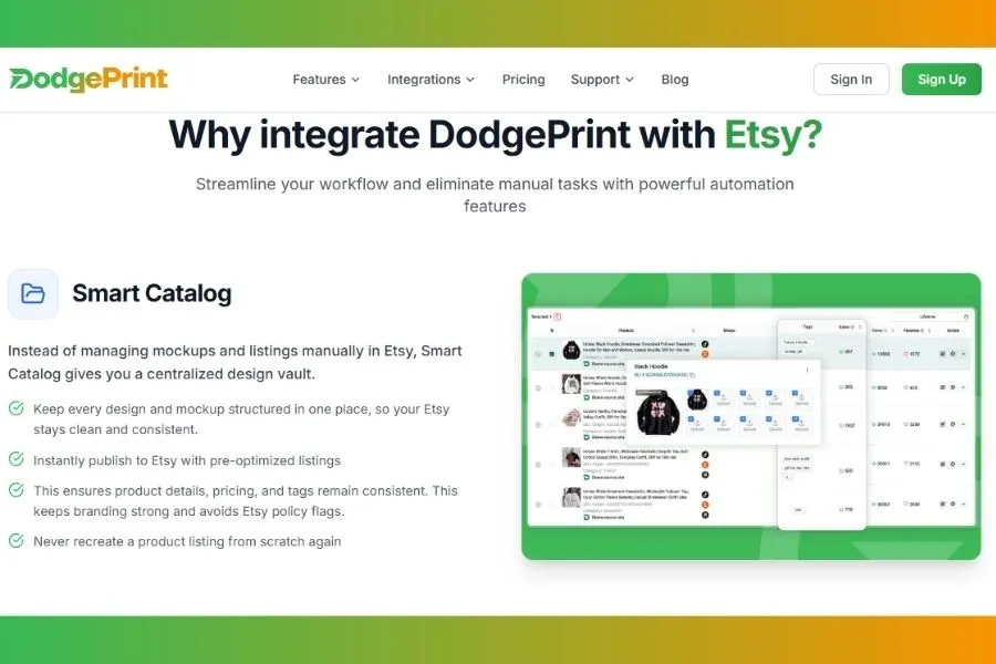 DodgePrint is a platform to manage POD business with ease