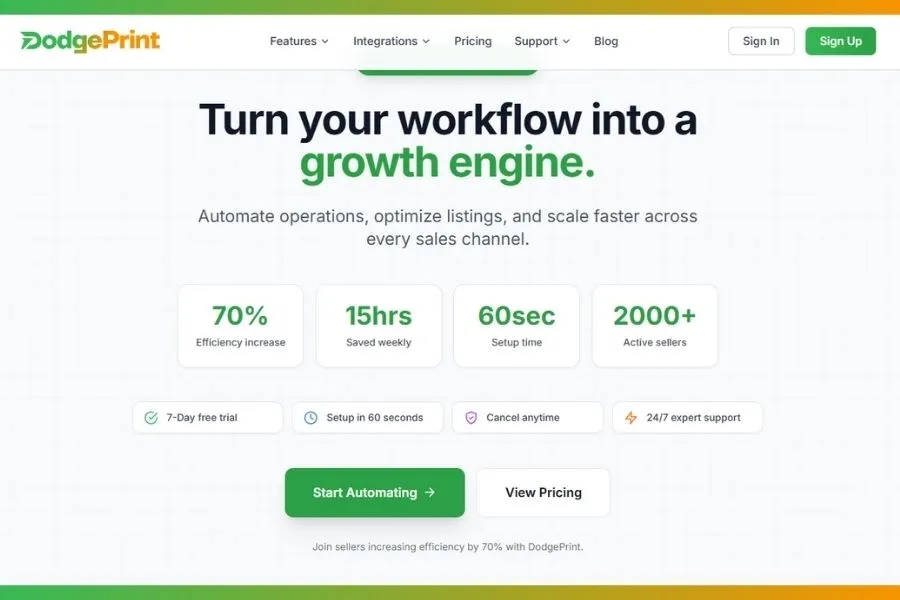 DodgePrint is a smart automation platform built specifically for POD