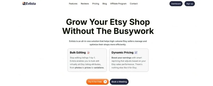 Evlista lets you make changes across multiple products at the same time