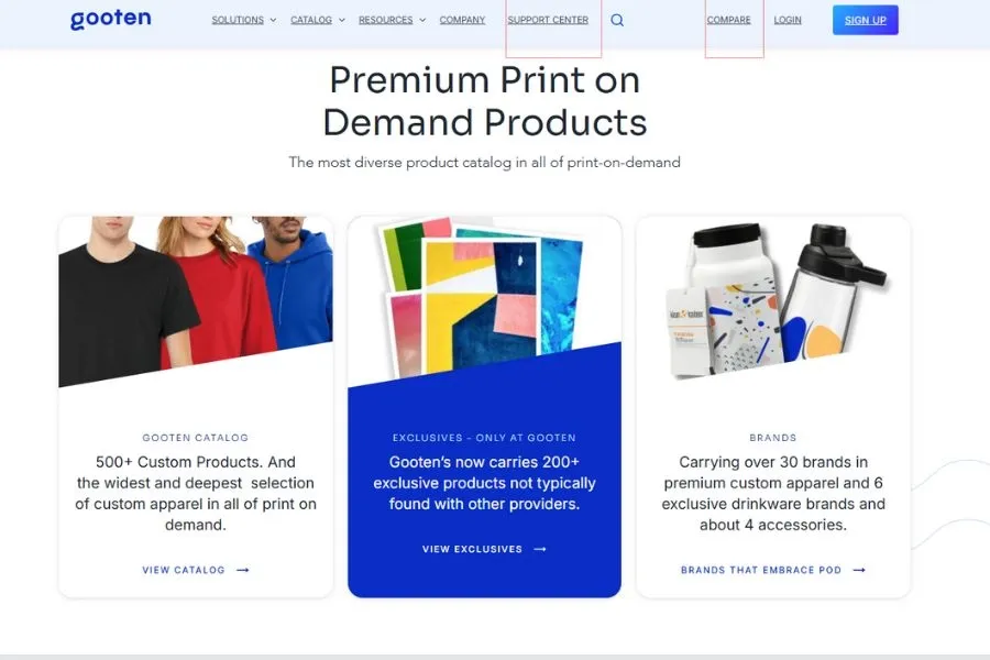 Gooten provides 500+ custom products & automatically routes orders