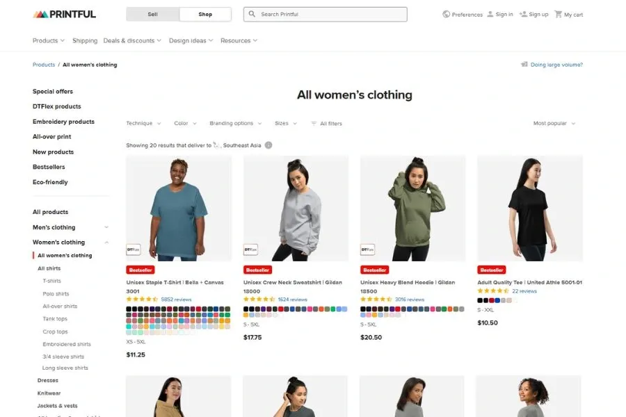 Printful operates its own fulfillment centers
