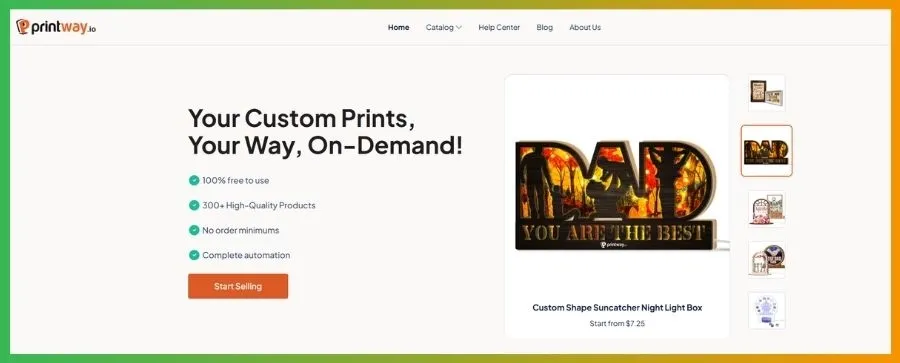 Printway supports complete order automation
