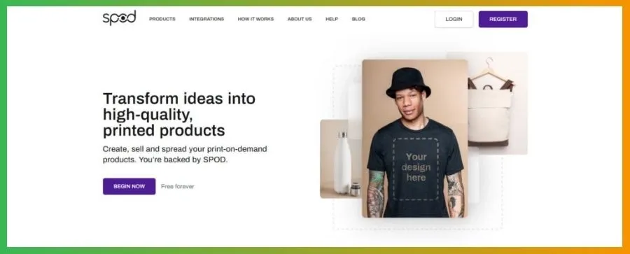 SPOD is a POD provider backed by Spreadshirt