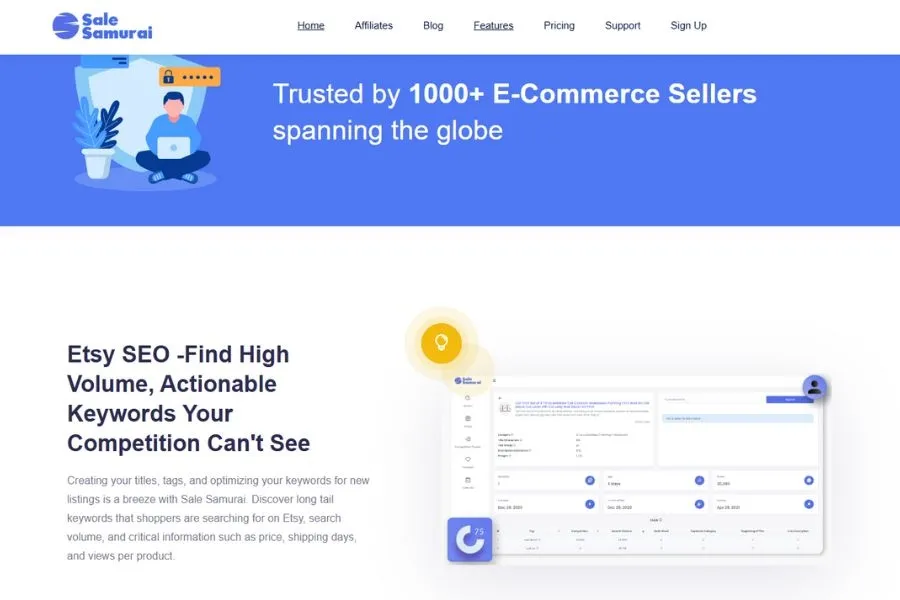 Sale Samurai can help identify long-tail keywords