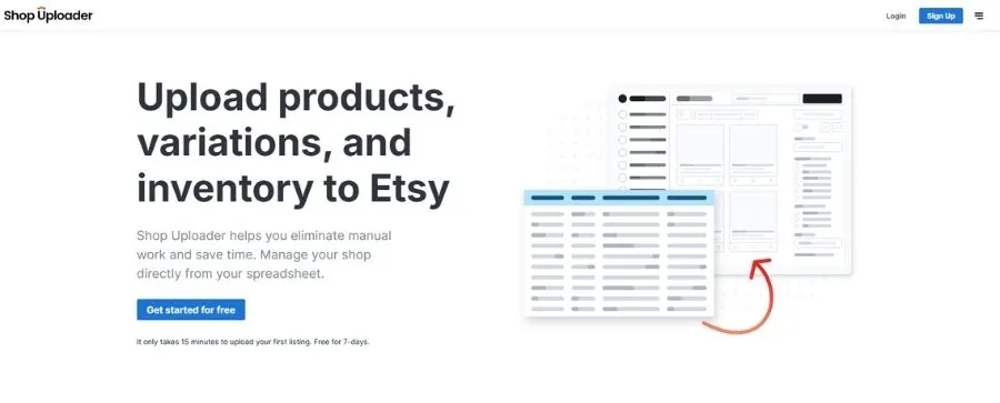 Shop Uploader is a web-based tool designed for Etsy sellers