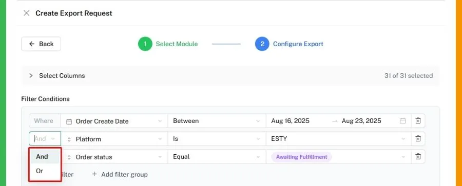Use filters to narrow down your results