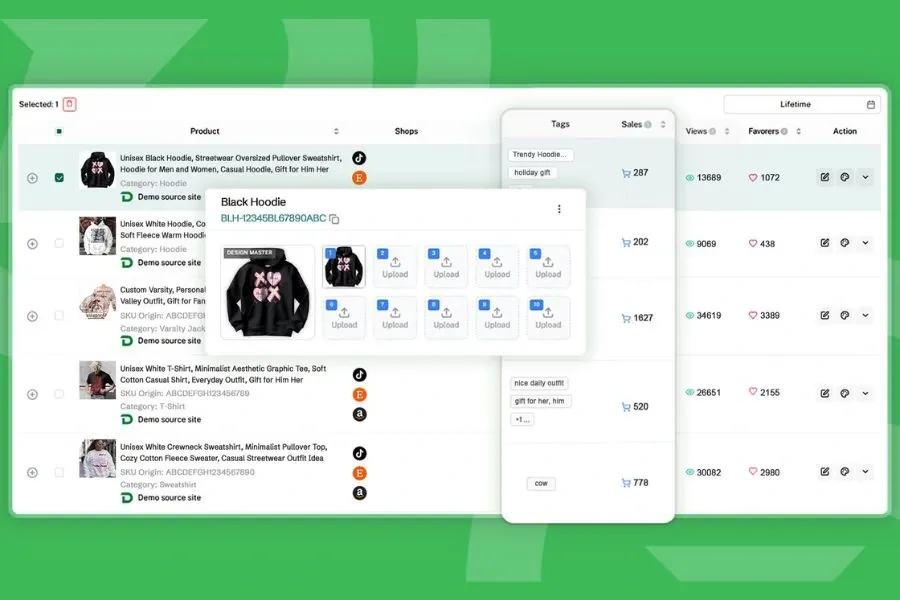 You can run POD on different suppliers with DodgePrint